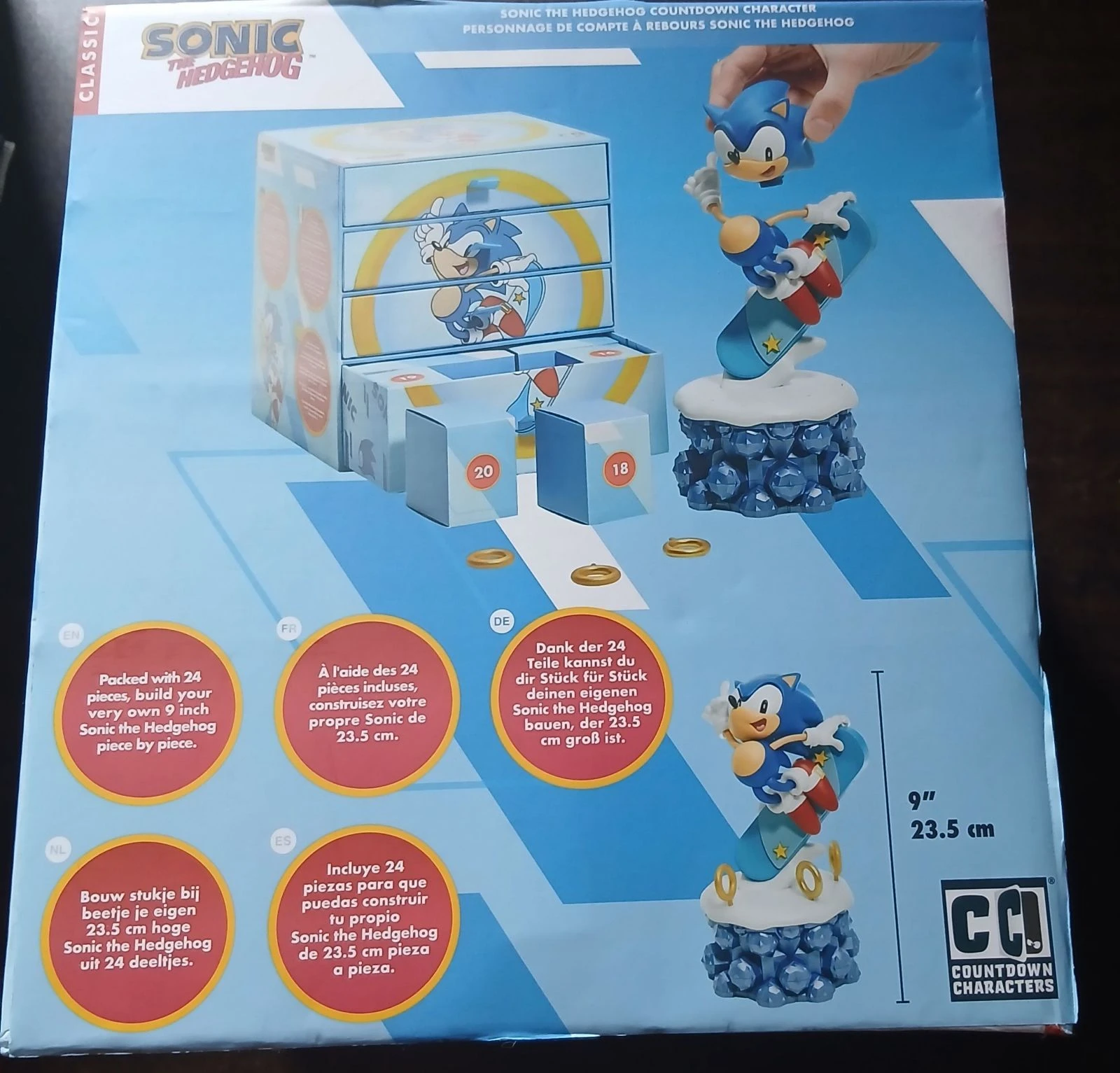 Figurine calendrier Sonic the Hedgehog Countdown Characters 24 pièces
